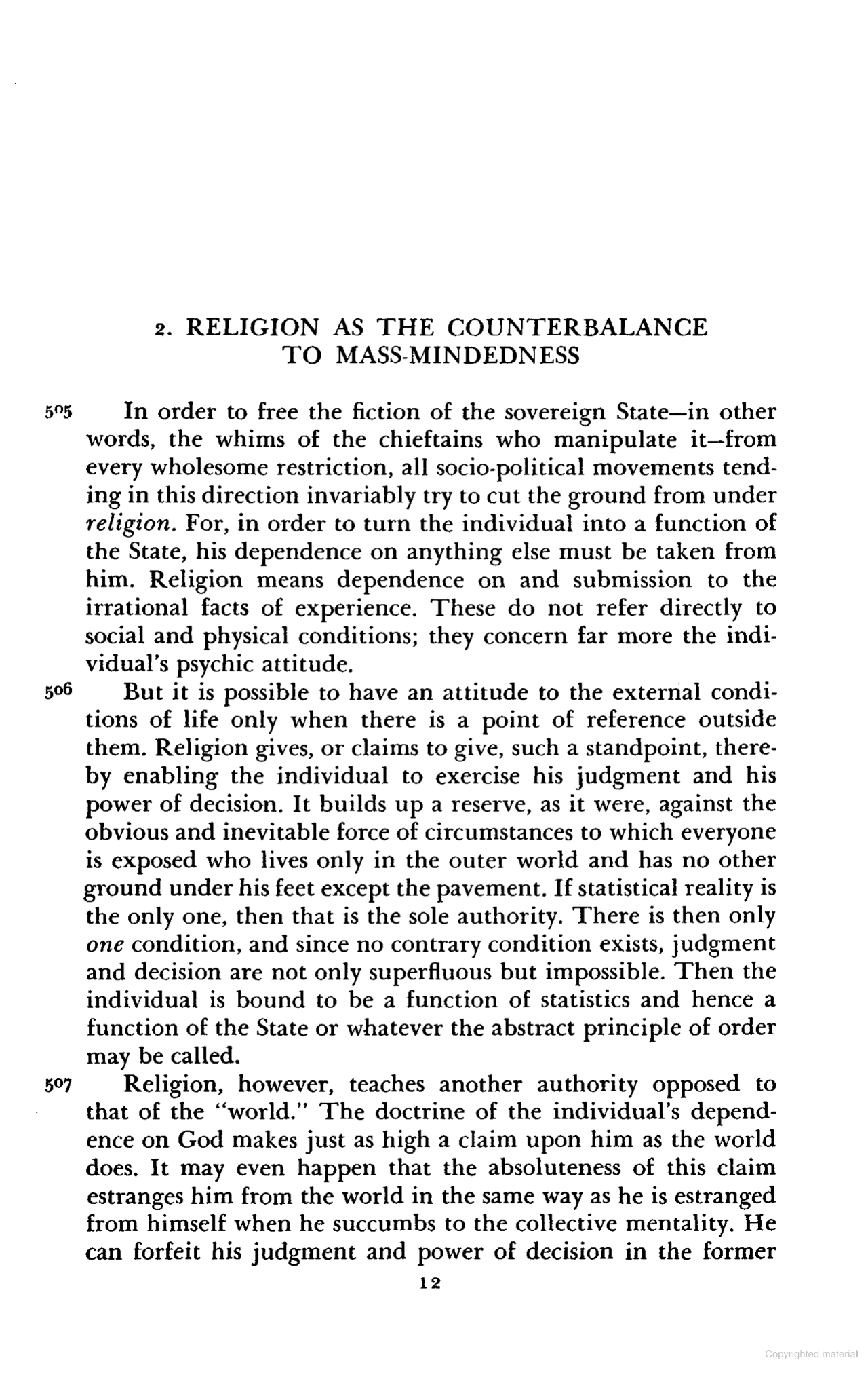 Page scan of THE UNDISCOVERED SELF, page 3