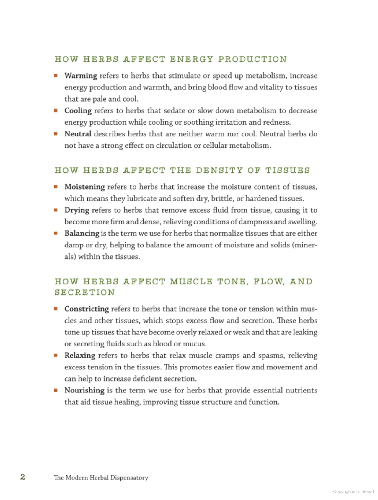 Page scan of THE MODERN HERBAL DISPENSATORY, page 4