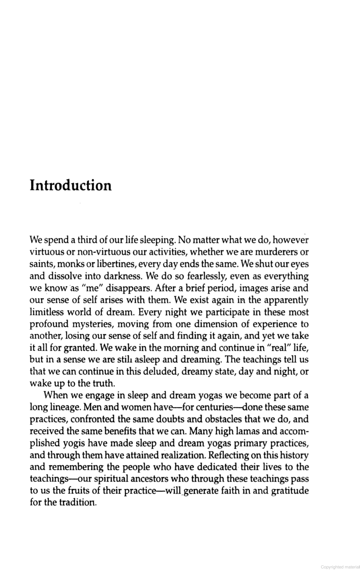 Page scan of THE TIBETAN YOGAS OF DREAM AND SLEEP, page 2